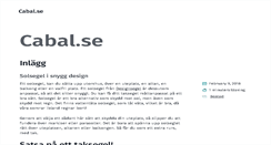 Desktop Screenshot of cabal.se